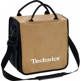 Technics Backbag Gold Logo White